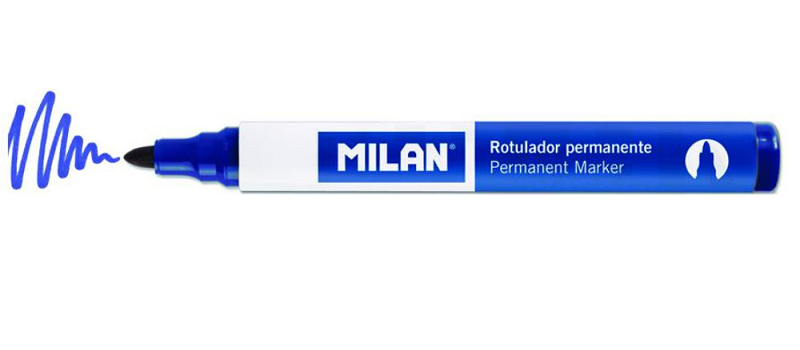 MARKER PERMANENT MILAN VARF ROTUND ALBASTRU_16429121