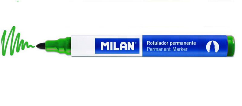 MARKER PERMANENT MILAN VARF ROTUND VERDE_16429124